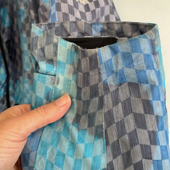 Volkl Big Mountain Womens medium size 8 Ski jacket blue check pattern sensortex - Picture 6 of 12